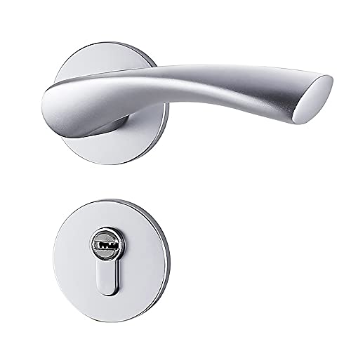 RZAJMADEU Türdrückergriff aus Edelstahl – nicht drehbarer Dummy-Hebelsatz for Fenstertüren/Schränke – Sichtschutzfunktion(ModelE) von RZAJMADEU