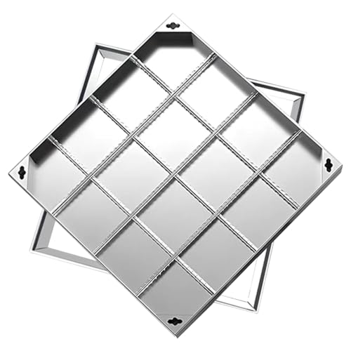 Unsichtbarer Schachtdeckel aus Edelstahl – langlebiger, eingebetteter Deckel for Innenhöfe und Außenbereiche(500x500x50mm) von RZAJMADEU