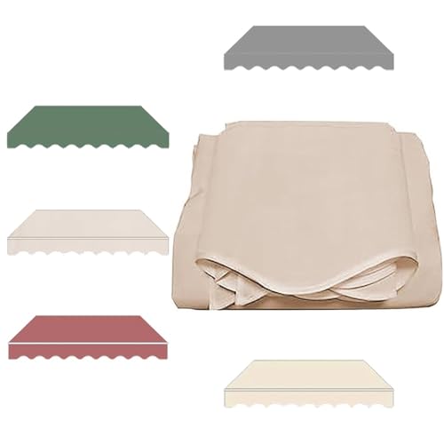 Wasserdichter UV-Block-Ersatzmarkisenstoff - Sonnenschutzabdeckung for Terrasse und Balkon, 1 Stück(Khaki,200x150cm) von RZAJMADEU