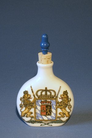 RZB Zimmermann Schnupftabakflasche klein mit Stöpsel Wappen anno 1806 von RZB ZIMMERMANN