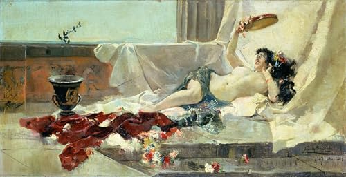 RZHRHJES Kunstwerk Bilder Leinwand Kunst Gemälde Leinwand Malerei Poster Bacchantin von Joaquín Sorolla Wandbild für Heimdekoration 60x90cm von RZHRHJES