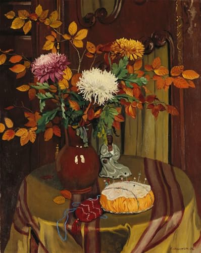 RZHRHJES Kunstwerk Bilder Leinwand Kunst Gemälde Leinwand Malerei Poster Blumen und Herbstlaub Blumen und Herbstlaub von Felix Edouard Vallotton Wandbild für Heimdekoration 60x90cm RZHRHJES Kunstwerk Bilder Leinwand Kunst Gemälde Leinwand Malerei Poster Blumen und Herbstlaub Blumen und Herbstlaub von Felix Edouard Vallotton Wandbild für Heimdekoration 60x90cm von RZHRHJES