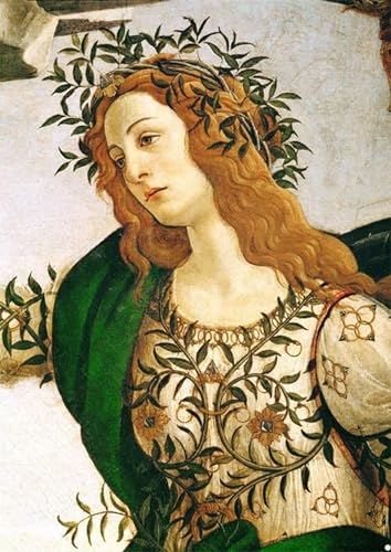 RZHRHJES Kunstwerk Bilder Leinwand Kunst Gemälde Leinwand Malerei Poster Frühling von Sandro Botticelli Wandbild für Heimdekoration 60x90cm von RZHRHJES