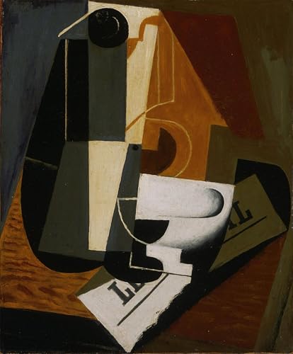 RZHRHJES Kunstwerk Bilder Leinwand Kunst Gemälde Leinwand Malerei Poster Kaffeekanne von juan gris Wandbild für Heimdekoration 60x90cm von RZHRHJES
