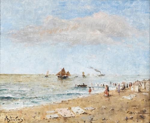 RZHRHJES Kunstwerk Bilder Leinwand Kunst Gemälde Leinwand Malerei Poster Meer Alfred Stevens Wandbild für Heimdekoration 60x90cm von RZHRHJES