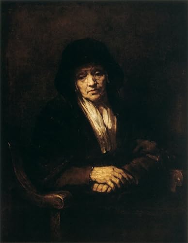 RZHRHJES Kunstwerk Bilder Leinwand Kunst Gemälde Leinwand Malerei Poster Porträt einer alten Frau von Rembrandt Van Rijn Wandbild für Heimdekoration 60x90cm RZHRHJES Kunstwerk Bilder Leinwand Kunst Gemälde Leinwand Malerei Poster Porträt einer alten Frau von Rembrandt Van Rijn Wandbild für Heimdekoration 60x90cm von RZHRHJES