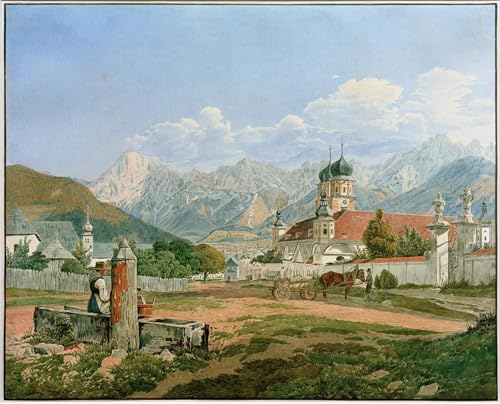 RZHRHJES Kunstwerk Bilder Leinwand Kunst Gemälde Leinwand Malerei Poster Stift Admont von Jakob Alt Wandbild für Heimdekoration 60x90cm RZHRHJES Kunstwerk Bilder Leinwand Kunst Gemälde Leinwand Malerei Poster Stift Admont von Jakob Alt Wandbild für Heimdekoration 60x90cm von RZHRHJES