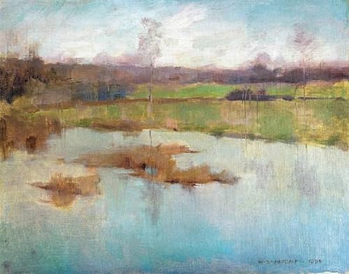 RZHRHJES Kunstwerk Bilder Leinwand Kunst Gemälde Leinwand Malerei Poster Teich Giverny von willard leroy metcalf Wandbild für Heimdekoration 60x90cm RZHRHJES Kunstwerk Bilder Leinwand Kunst Gemälde Leinwand Malerei Poster Teich Giverny von willard leroy metcalf Wandbild für Heimdekoration 60x90cm von RZHRHJES