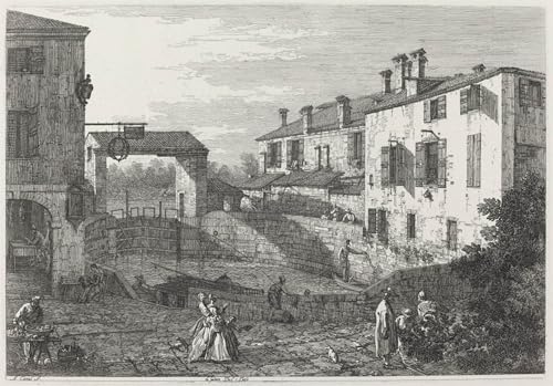 RZHRHJES Kunstwerk Bilder Leinwand Kunst Gemälde Leinwand Malerei Poster Türen von Dolo von Canaletto Wandbild für Heimdekoration 60x90cm von RZHRHJES