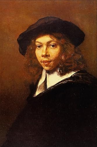 RZHRHJES Leinwand Druck Wand Vintage Leinwand Wandkunst Moderne Drucke Jugend mit schwarzem Hut von Rembrandt Van Rijn Wandkunst Dekorative für Wanddekoration 60x90cm von RZHRHJES