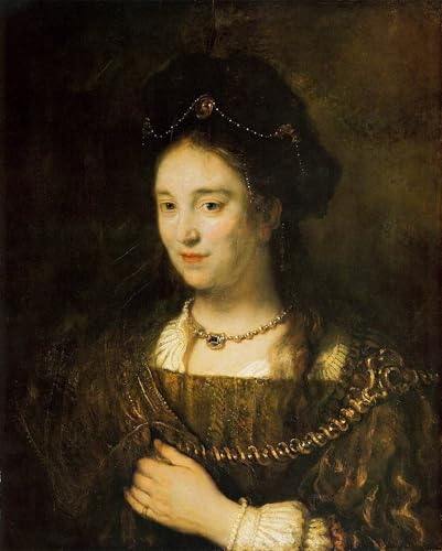 RZHRHJES Leinwand Druck Wand Vintage Leinwand Wandkunst Moderne Drucke Saskia Van Uylenburgh von Rembrandt Van Rijn Wandkunst Dekorative für Wanddekoration 60x90cm RZHRHJES Leinwand Druck Wand Vintage Leinwand Wandkunst Moderne Drucke Saskia Van Uylenburgh von Rembrandt Van Rijn Wandkunst Dekorative für Wanddekoration 60x90cm von RZHRHJES