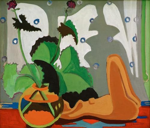 RZHRHJES Leinwand Druck Wand Vintage Leinwand Wandkunst Moderne Drucke Stillleben vor dem Fenster von Ernst Ludwig Kirchner Wandkunst Dekorative für Wanddekoration 60x90cm von RZHRHJES