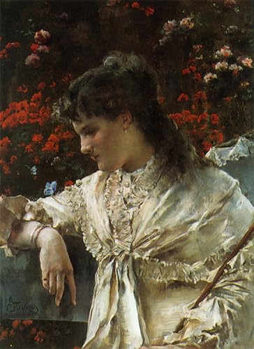 RZHRHJES Leinwand Poster Wandbilder Leinwandkunst Drucken Modern Wandbilder Reverie von alfred stevens Kunstdruck Leinwand für Wohnzimmer-Dekor 60x90cm RZHRHJES Leinwand Poster Wandbilder Leinwandkunst Drucken Modern Wandbilder Reverie von alfred stevens Kunstdruck Leinwand für Wohnzimmer-Dekor 60x90cm von RZHRHJES