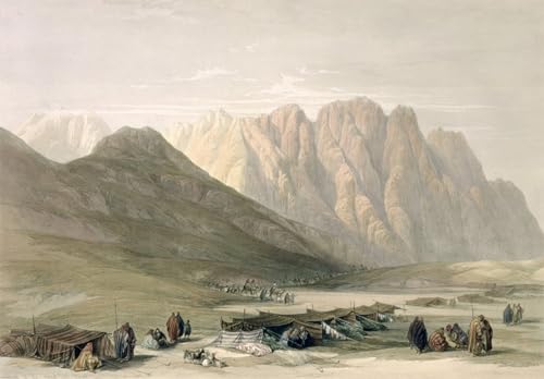 RZHRHJES Moderne Drucke Wandkunst Malerei Bilder Druck Wandgemälde Lager des Aulad-Said Mount Sinai von David Roberts Poster Bilder für Wanddekoration 60x90cm RZHRHJES Moderne Drucke Wandkunst Malerei Bilder Druck Wandgemälde Lager des Aulad-Said Mount Sinai von David Roberts Poster Bilder für Wanddekoration 60x90cm von RZHRHJES