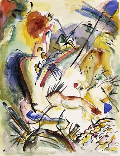 RZHRHJES Moderne Drucke Wandkunst Malerei Bilder Druck Wandgemälde Leinwandgemälde von Wassily Kandinsky Poster Bilder für Wanddekoration 60x90cm von RZHRHJES
