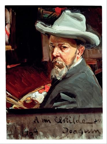 RZHRHJES Moderne Drucke Wandkunst Malerei Bilder Druck Wandgemälde Selbstporträt von Joaquín Sorolla Poster Bilder für Wanddekoration 60x90cm von RZHRHJES