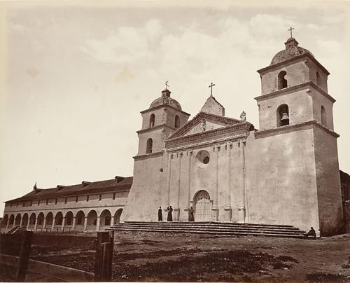 RZHRHJES Ölgemälde Wandbilder Abstrakte Leinwand Kunst Wandkunst Bild Druck Alte Kirche Santa Barbara von Carleton Emmons Watkins Kunst Leinwand Poster für Wanddekoration 60x90cm von RZHRHJES