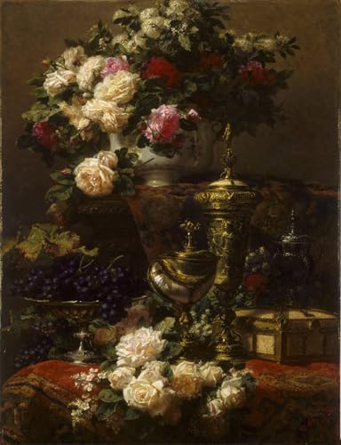 RZHRHJES Ölgemälde Wandbilder Abstrakte Leinwand Kunst Wandkunst Bild Druck Blumen und Früchte von Jean Baptiste Robie Kunst Leinwand Poster für Wanddekoration 60x90cm RZHRHJES Ölgemälde Wandbilder Abstrakte Leinwand Kunst Wandkunst Bild Druck Blumen und Früchte von Jean Baptiste Robie Kunst Leinwand Poster für Wanddekoration 60x90cm von RZHRHJES