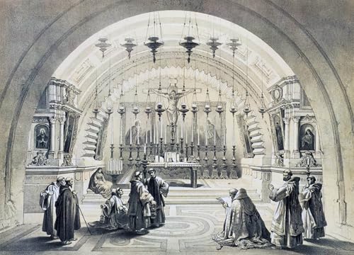 RZHRHJES Ölgemälde Wandbilder Abstrakte Leinwand Kunst Wandkunst Bild Druck Innenraum der Grabeskirche in Jerusalem von David Roberts Kunst Leinwand Poster für Wanddekoration 60x90cm RZHRHJES Ölgemälde Wandbilder Abstrakte Leinwand Kunst Wandkunst Bild Druck Innenraum der Grabeskirche in Jerusalem von David Roberts Kunst Leinwand Poster für Wanddekoration 60x90cm von RZHRHJES