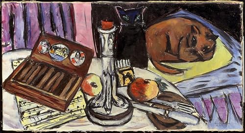RZHRHJES Ölgemälde Wandbilder Abstrakte Leinwand Kunst Wandkunst Bild Druck Stillleben mit silbernem Leuchter von max beckmann Kunst Leinwand Poster für Wanddekoration 60x90cm RZHRHJES Ölgemälde Wandbilder Abstrakte Leinwand Kunst Wandkunst Bild Druck Stillleben mit silbernem Leuchter von max beckmann Kunst Leinwand Poster für Wanddekoration 60x90cm von RZHRHJES