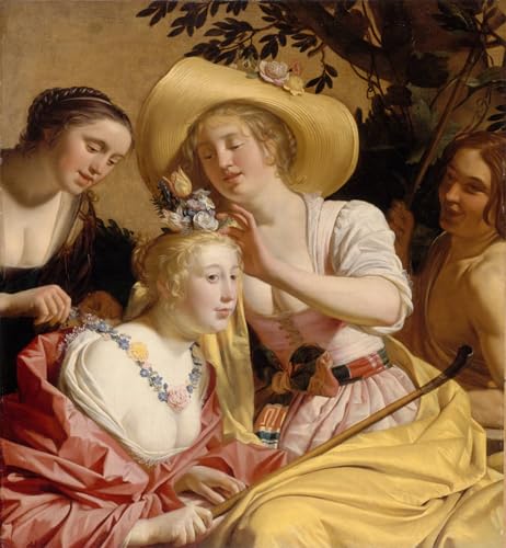 RZHRHJES Ölgemälde Wandbilder Abstrakte Leinwand Kunst Wandkunst Bild Druck eine mit Blumen geschmückte Hirtin von Gerrit Van Honthorst Kunst Leinwand Poster für Wanddekoration 60x90cm RZHRHJES Ölgemälde Wandbilder Abstrakte Leinwand Kunst Wandkunst Bild Druck eine mit Blumen geschmückte Hirtin von Gerrit Van Honthorst Kunst Leinwand Poster für Wanddekoration 60x90cm von RZHRHJES