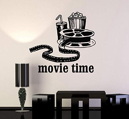 Kino Wanddekoration Aufkleber Popcorn Cola Wandaufkleber Aufkleber Kino Hintergrund Aufkleber Wandbild 46X42Cm von RZYLYHH