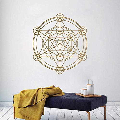 Runder Mandala Wandaufkleber Göttliche Geometrie Alchemie Geometrie Linie Abnehmbarer Wandaufkleber Vinyl Schlafzimmer Dekoration Zubehör 63 X 57 Cm Runder Mandala Wandaufkleber Göttliche Geometrie Alchemie Geometrie Linie Abnehmbarer Wandaufkleber Vinyl Schlafzimmer Dekoration Zubehör 63 X 57 Cm von RZYLYHH