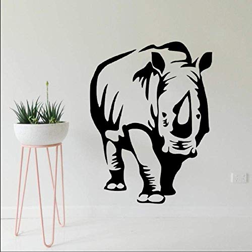 Wandaufkleber Nashorn Hauptdekoration Tierzimmerdekoration Kinder Design Poster Wandbild 57 * 76Cm von RZYLYHH