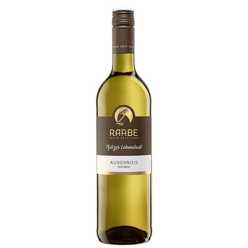 Raabe Weißwein Auxerrois Pfälzer Lebenslust trocken vegan 0,75l von Raabe