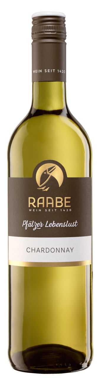 Raabe Weißwein Chardonnay mild 0,75 l fruchtig, weich Pfälzer Lebenslust von Raabe