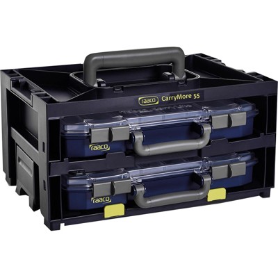 CarryMore 55x2 mit 2 CL 55 4x8-16 Farbe: schwarz von Raaco