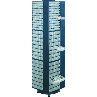 Drehständer leer 1760mm hoch blau von Raaco