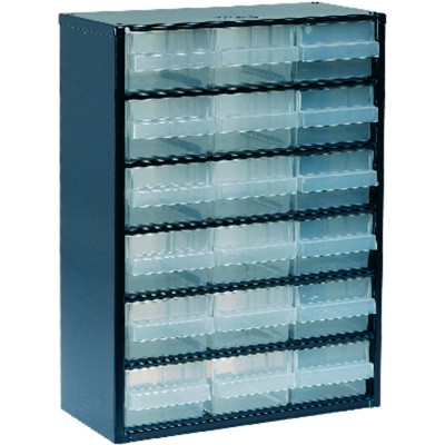 Schubladen-Magazin mit 18 Laden Typ 150-02 blau von Raaco