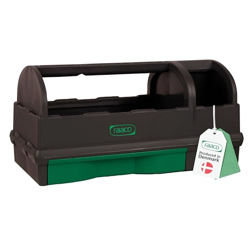 raaco Werkzeugträger, Werkzeugkasten mit Tragegriff leer aus Kunststoff, 22,8 x 47,6 x 23 cm, Belastbar bis 25 kg, leicht, mit Innenfach – ideale Werkzeugbox für Organisation und einfachen Transport raaco Werkzeugträger, Werkzeugkasten mit Tragegriff leer aus Kunststoff, 22,8 x 47,6 x 23 cm, Belastbar bis 25 kg, leicht, mit Innenfach – ideale Werkzeugbox für Organisation und einfachen Transport von Raaco