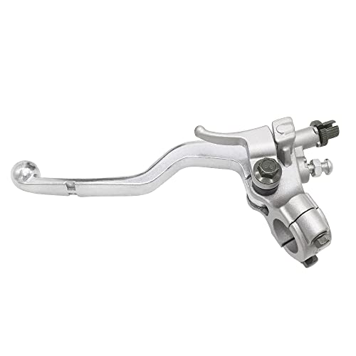 RaamKa Kupplungshebel Motorrad-Hydraulikbremse und Aluminium-Kupplungsgriffhebel, passend for Honda CR 125R 250R 500R CRF 150 250 450 2002–2012 Bremshebel Motorrad (Color : Left) von RAAMKA