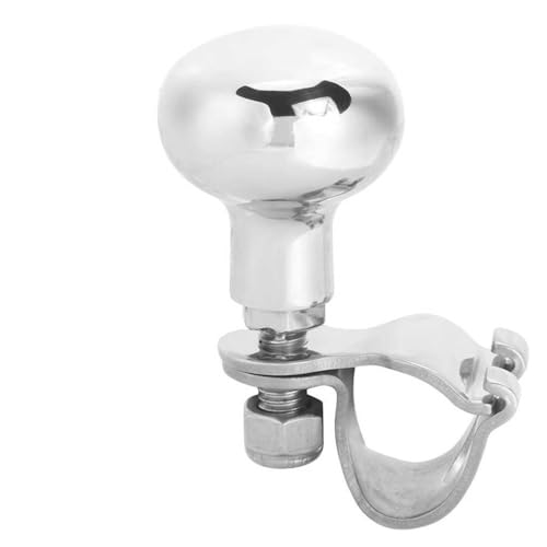 RaamKa Lenkradknauf Edelstahl-Lenkradknopf Hilfsverstärker Kugelgriff Bootszubehör Lenkradhilfe Spinner Lenkradknauf Traktor von RaamKa