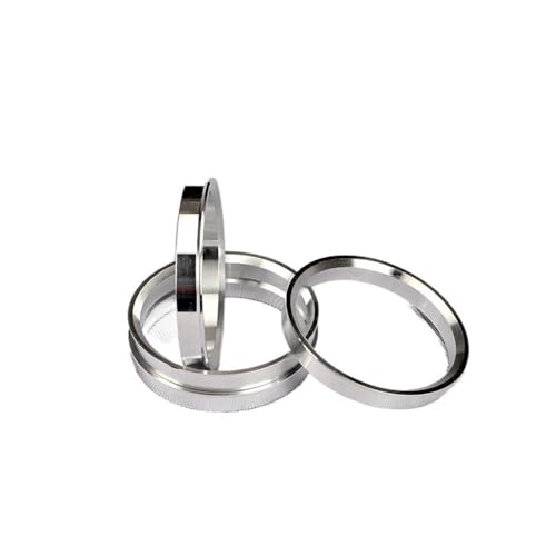 Zentrierringe 4 Stück Auto Aluminium Nabenringe Naben Zentrische Ringe Radbohrung 66.6-66.1 67.1-66.1 68.1-66.1 69.1-66.1 70.3-66.1mm Radnabenringe Radnaben Zentrierringe (Color : 66.6-66.1mm) von RAAMKA