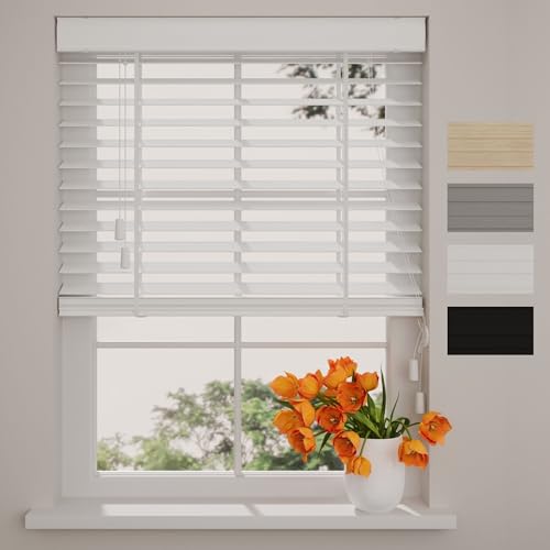 Radeco® Bambus Jalousie innen weiß 210 x 175 cm, 50mm Lamellen aus Bambus Holz, Breiten von 50 bis 250 cm erhältlich, innenjalousie, Fenster jalousien Radeco® Bambus Jalousie innen weiß 210 x 175 cm, 50mm Lamellen aus Bambus Holz, Breiten von 50 bis 250 cm erhältlich, innenjalousie, Fenster jalousien von Raamdecoratie.com