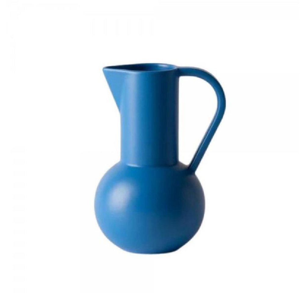 Raawii Karaffe Krug Strøm Jug Electric Blue Small (0,75l) von Raawii