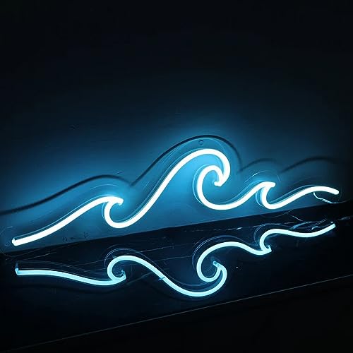 LED Neon Schilder Welle dekorative Lichter Home Party Wand Kunst Dekor Lampen Urlaub Geschenk Helligkeit einstellbar USB von Raaxola