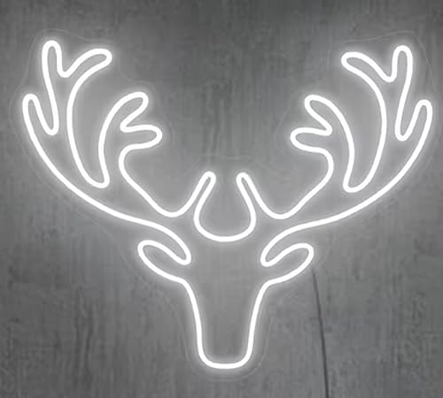 Raaxola LED-Neonschilder, Katze, Hirsch, Pfoten, Weihnachten, Zuhause, dekorative Lichter, Party-Dekoration, Lampen, Helligkeit einstellbar, USB von Raaxola