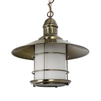 Jugendstil Hängeleuchte Sudan in Messing Optik von Rabalux