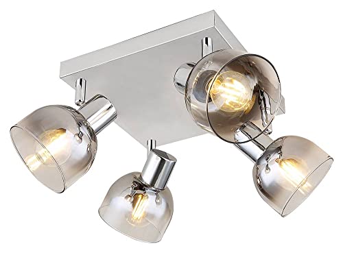 Rabalux 3250 Spotleuchte TARIEN Metall Chrom E14 4x MAX 40W H:15cm L:22cm dimmbar von rabalux
