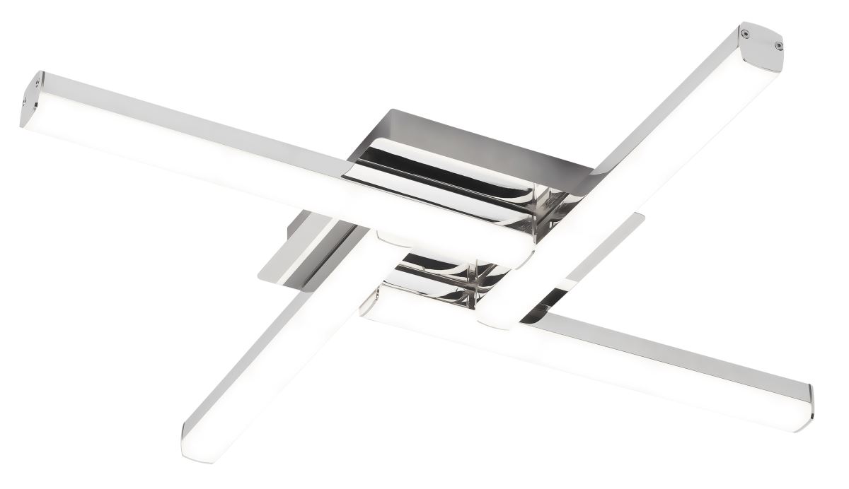 Rabalux Antonia LED Deckenleuchte chrom 4-flg. 610mm, IP44, 4000K von Rabalux