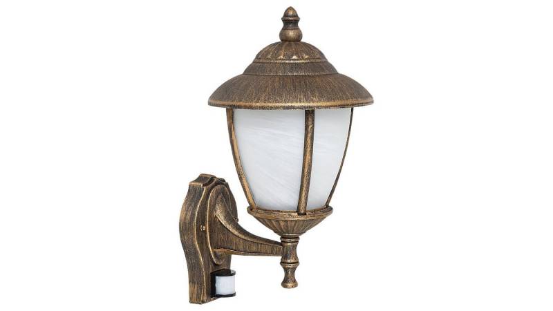 Rabalux Außen-Wandleuchte "Madrid" Metall, gold, E27, IP43, L370mm von Rabalux