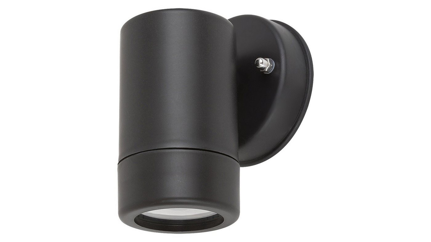 Rabalux Außen-Wandleuchte "Medina" Kunststoff, schwarz, GU10, IP44, L120mm, wassergeschützt von Rabalux