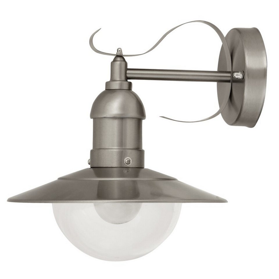 Rabalux Außen-Wandleuchte "Oslo" Metall, silber, E27, IP44, L265mm, wassergeschützt von Rabalux