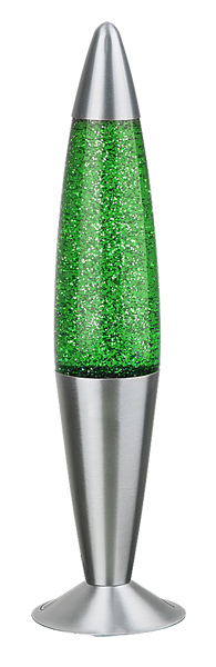 Rabalux Glitter Lavalampe 1x E14 grün, silber von Rabalux