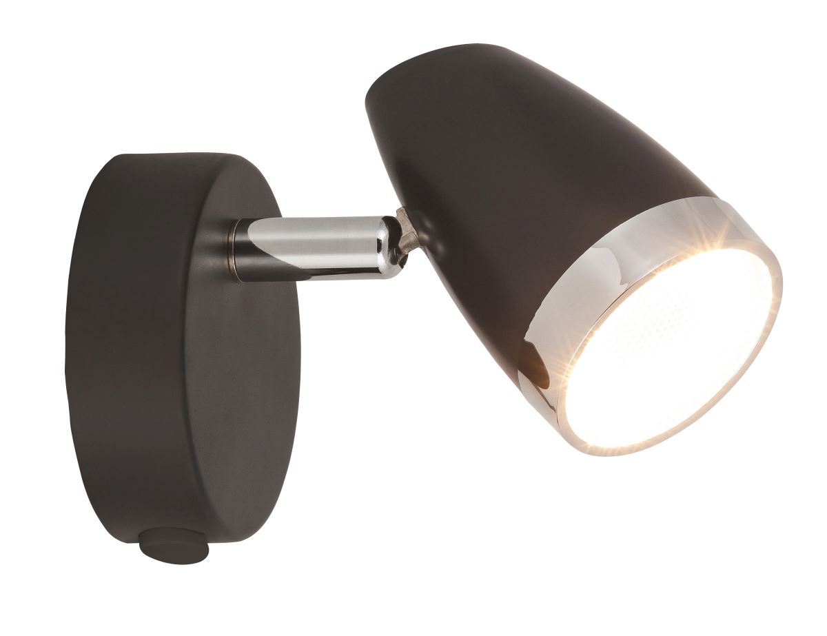 Rabalux Karen LED Wandspot 1-flg. anthrazit, chrom von Rabalux