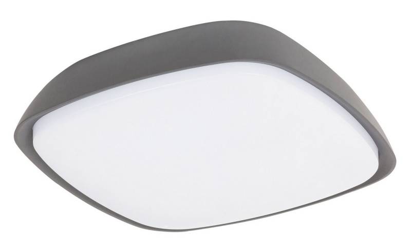 Rabalux LED Außen-Deckenleuchte "Austin" Aluminium, anthrazit, 20W, neutralweiß, 2000lm, 250x250mm, wassergeschützt, neutralweiß von Rabalux